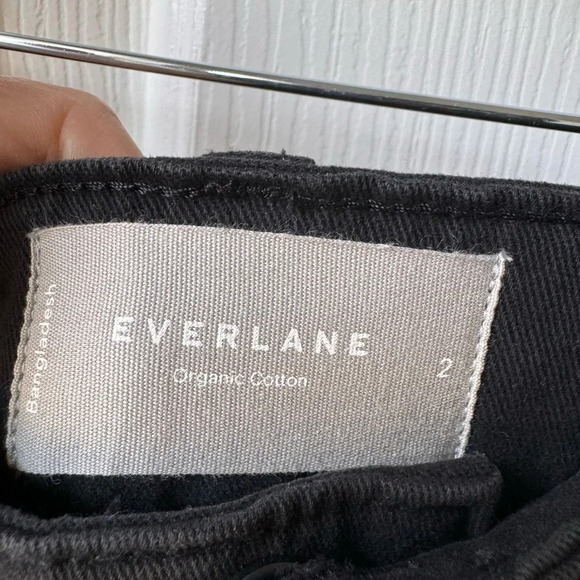 NWT Everlane Bottom Organic Cotton Crop Wide-leg Black size 2 - Picture 10 of 16
